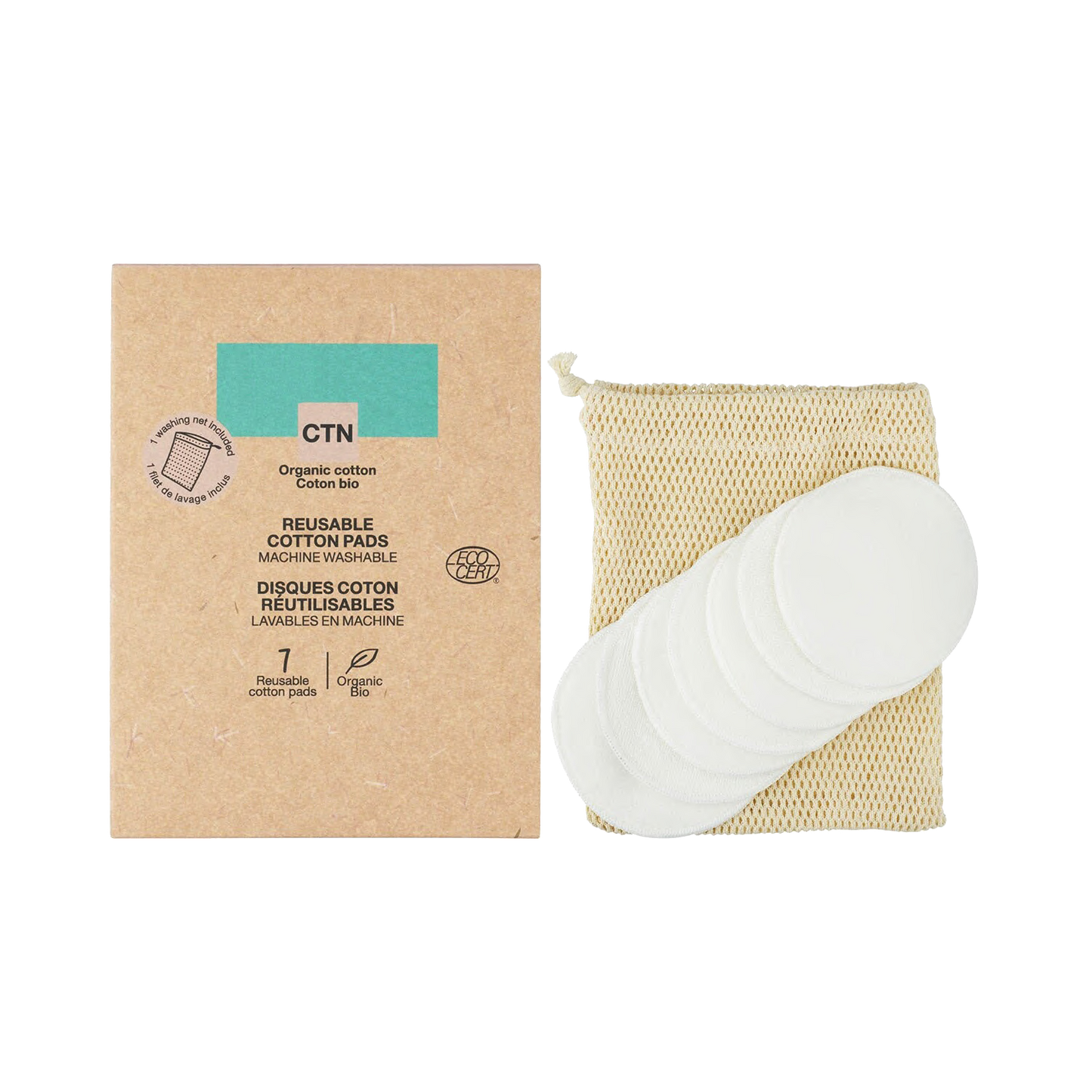 packaging cotons démaquillants lavables carton